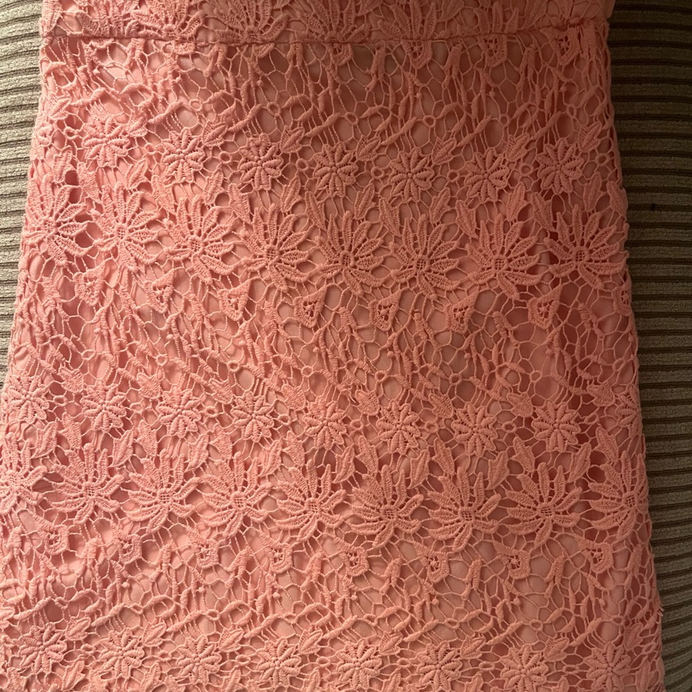 Peach colored Kenar Lace Skirt size 2